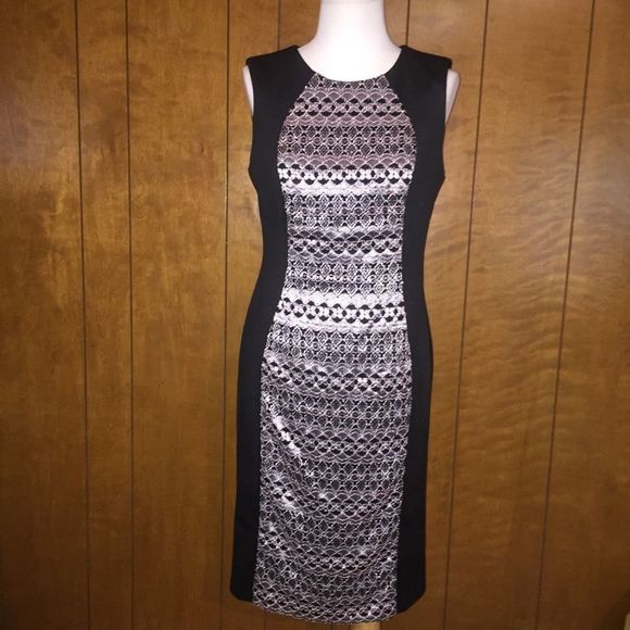 Women’s r&m Richards black sheath dress sz 8 NWT